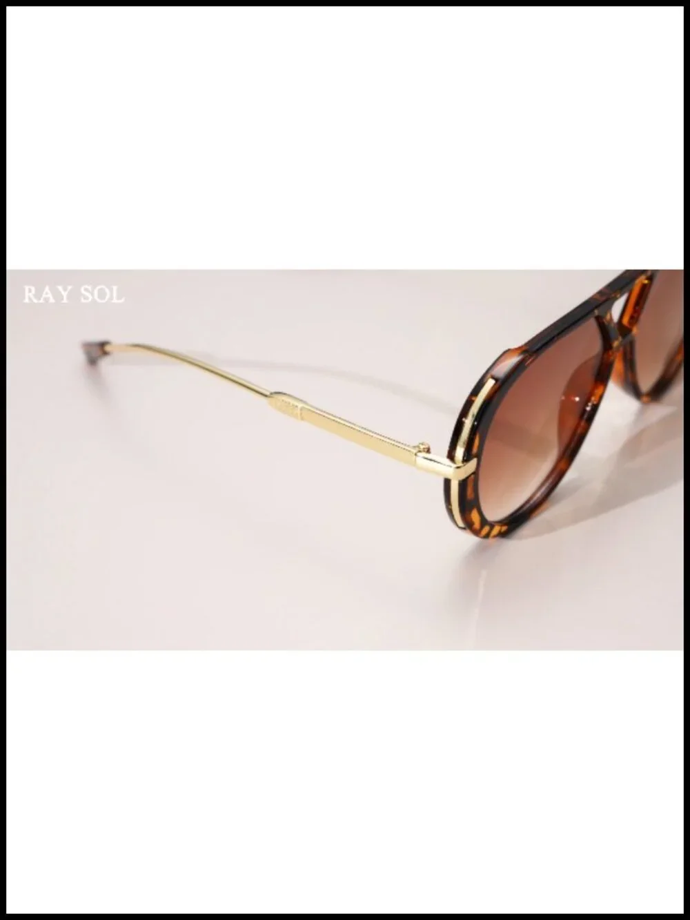 Retro Oversized Aviator Sunglasses for Women, Metal Frame UV400 Protection,